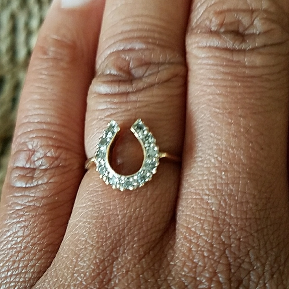 Diamond Horseshoe Ring